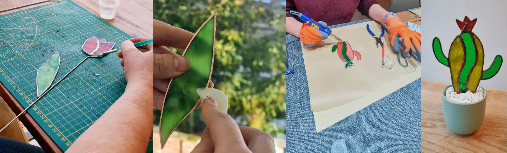 Workshop Cactus glas of tulp glas Workshop glas 1 Maart