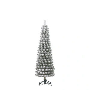 Black Box Trees Charlton Pilar kerstboom groen frosted TIPS 280 - h185xd53cm - afbeelding 1