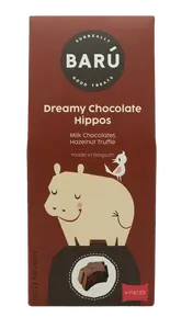 Dreamy Chocolade Hippos Hazelnoot Truffel 60G - afbeelding 1