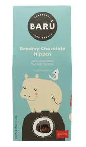 Dreamy Chocolade Hippos Zeezout Caramel 60G - afbeelding 1