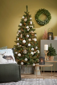 Triumph Tree Forest frosted kerstboom slim groen TIPS 630 - h185xd102cm - afbeelding 5